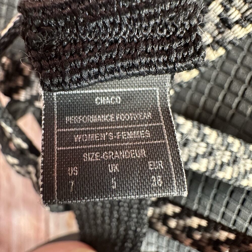 Chaco ZX/2 Womens Size 7 Black Gray Classic Strappy Sandals Open Toe Loop Shoes - Picture 10 of 10